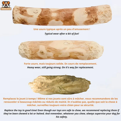 Preuve de securite le bois de cafe Chienalafolie se transforme en fibres douces et digestibles