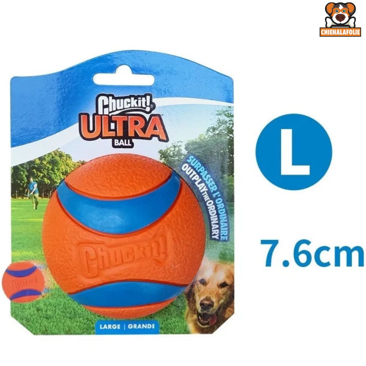 Balle Ultra Durable en Caoutchouc pour Chiens - 14:193#1pc elastic L - Balles - Chienalafolie