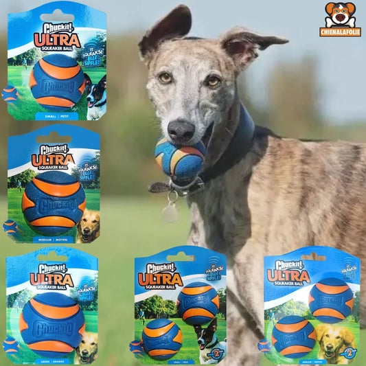 Ultra Bouncy Dog Ball with Squeaker