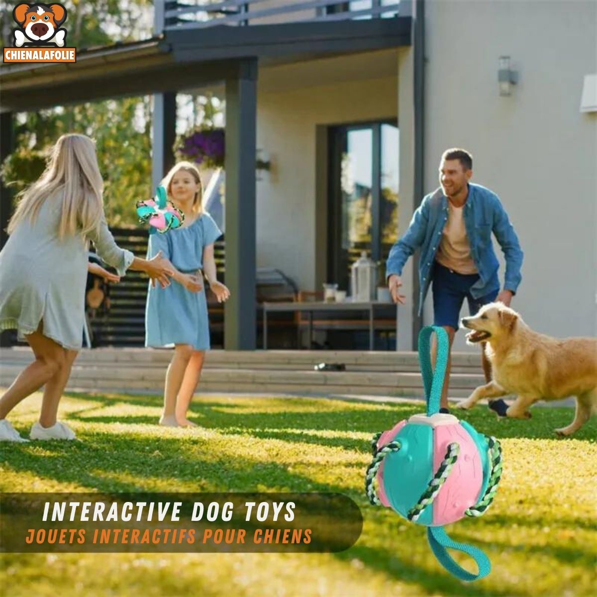 Ballon de Football Interactif pour Chiens - CJGY138913901AZ - Balles - Chienalafolie