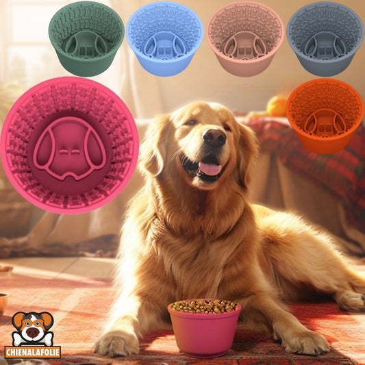 Non-Slip Silicone Dog Bowl with Suction Cups