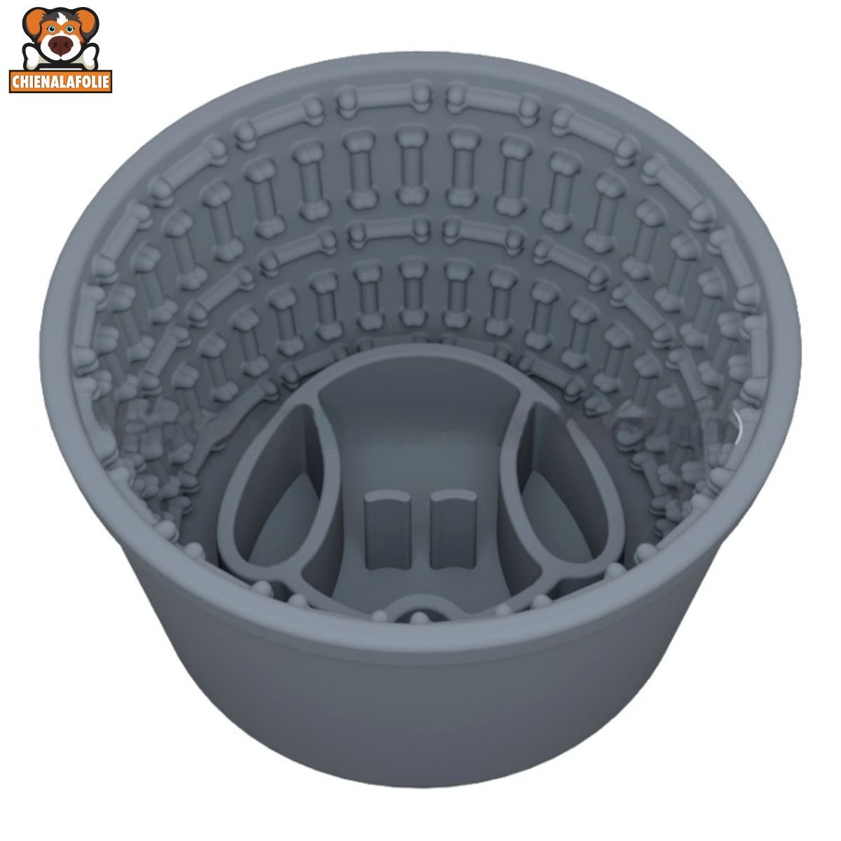 Bol pour Chien en Silicone Antidérapant avec Ventouses - CJMY208644204DW - Gamelles - Chienalafolie