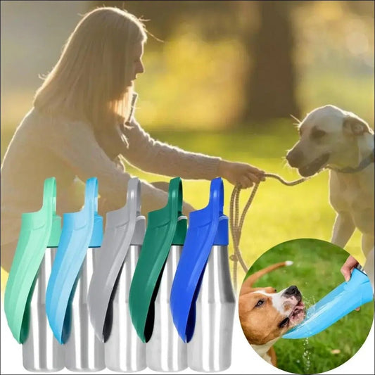 Portable Stainless Steel Dog Water Bottle 