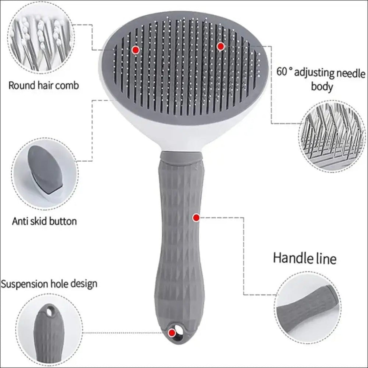 Brosse Pour Animaux Automaticbrush - CJMY101636502BY - Peignes et brosses - Chienalafolie