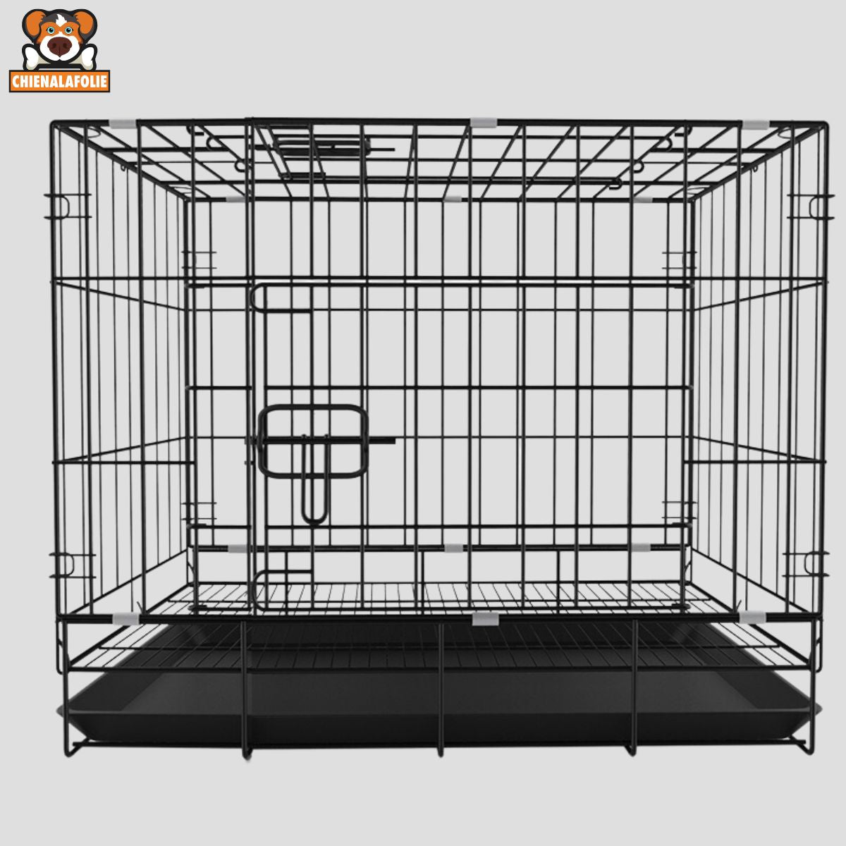 Cage Pliable en Métal pour Chien - CJGY159041403CX - Cages - Chienalafolie