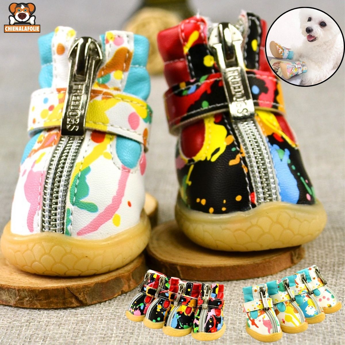 Chaussures d'Hiver Imperméables pour Chiens - CJYD160148301AZ - Chaussures - Chienalafolie