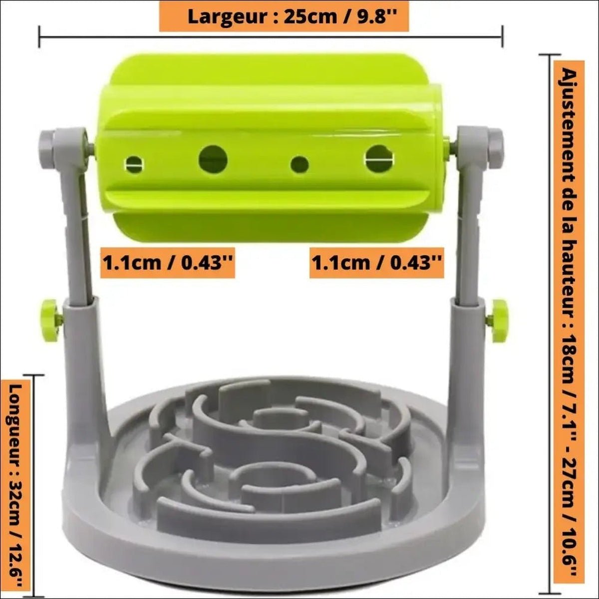 Gamelle Anti - glouton Puzzslow - CJJT131923201AZ - Distributeurs de nourriture - Chienalafolie