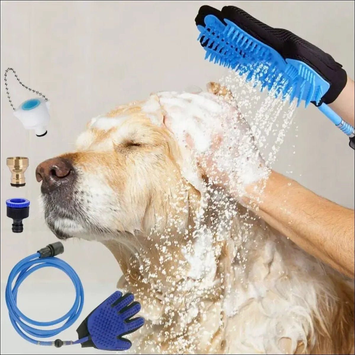 Gant De Toilettage Innovant Pour Animaux - CJJJCWGY00518 - Blue - Pulvérisateurs d'eau - Chienalafolie