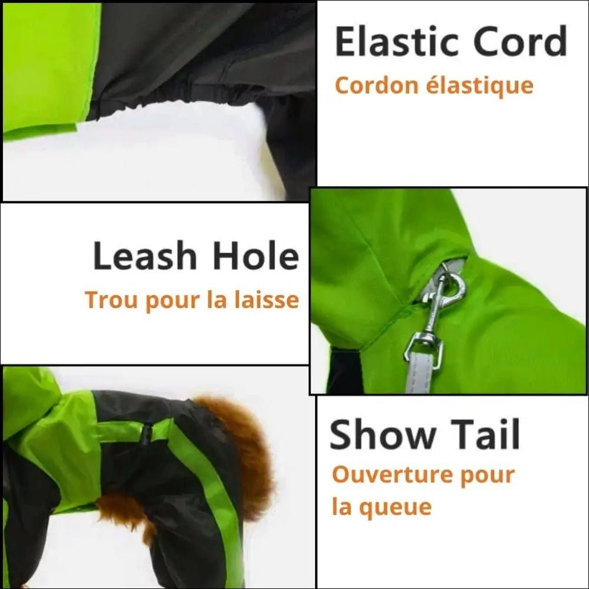 Imperméable Protecteur Pour Chien Tendance - 14:10;5:100014066 - Vêtements - Chienalafolie