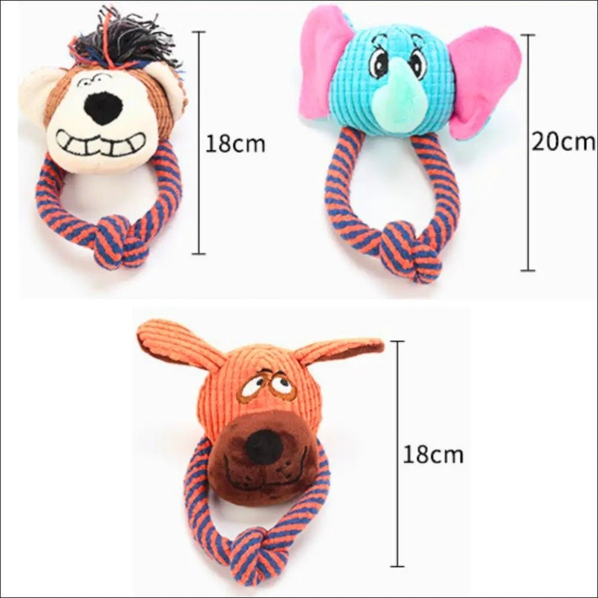 Jouet à Mâcher Squeakyjoy Pour Chiens - CJYD177407901AZ - Peluches pour chien - Chienalafolie