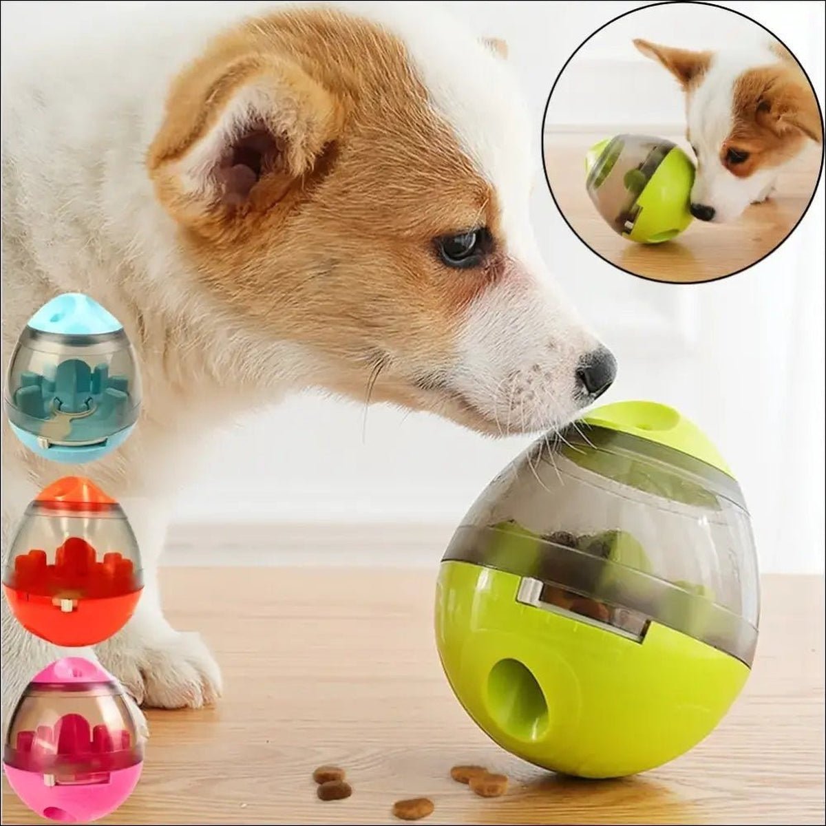 Jouet Distributeur Interactif Pour Animaux - CJJJCWGY01843 - Blue - Distributeurs de nourriture - Chienalafolie