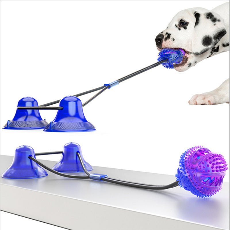 Jouet Interactif Ventouse pour Chiens - CJJJCWGY02596 - Blue - Purple - Jouets cordes - Chienalafolie