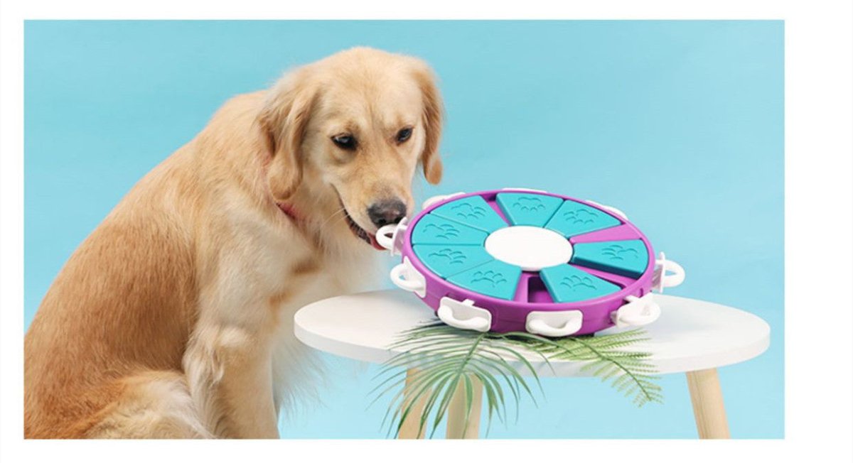 Jouet Puzzle Interactif pour Chiens Distributeur Croquettes - CJGY105336501AZ - Distributeurs de nourriture - Chienalafolie