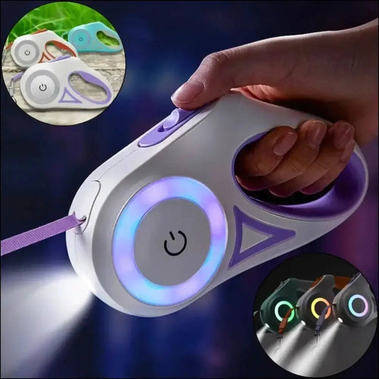 Retractable Lighted Leash For Dogs