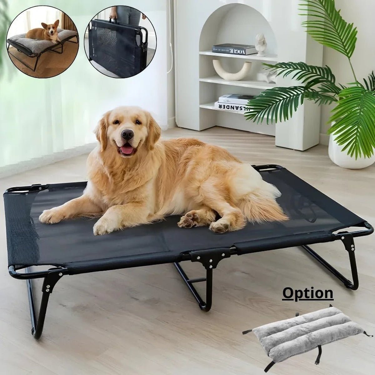 Lit de Chien Pliable et Respirant - 14:1063#Mat Only;5:100014064#71x59x16cm - Lits - Chienalafolie