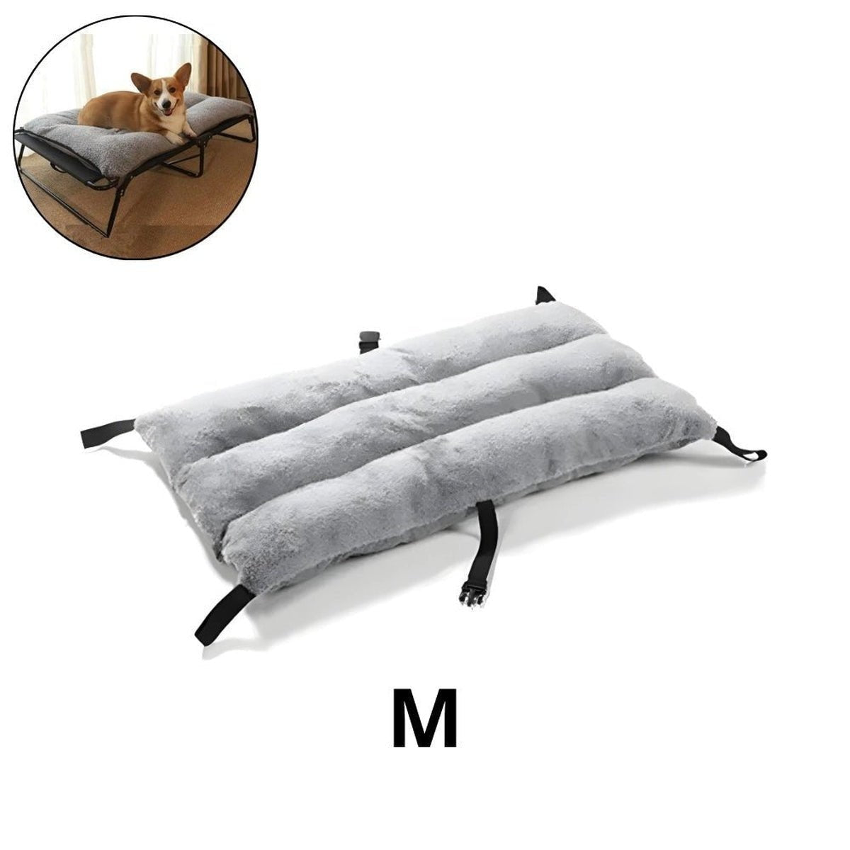 Lit de Chien Pliable et Respirant - 14:1063#Mat Only;5:361386#89x62x20cm - Lits - Chienalafolie