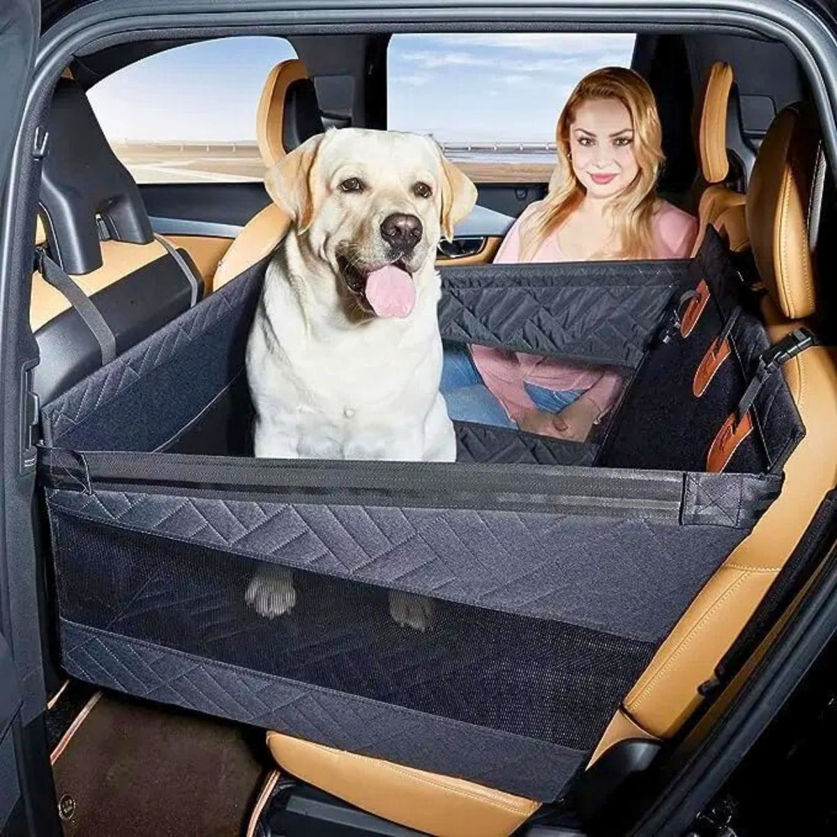 Lit de voiture pour chien - CJGY212123302BY - Couvre - sièges - Chienalafolie