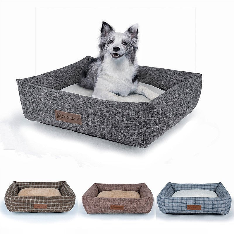 Lit Douillet Tissu Luxe pour Animaux Automne Hiver - CJGY212642913MN - Paniers - Chienalafolie