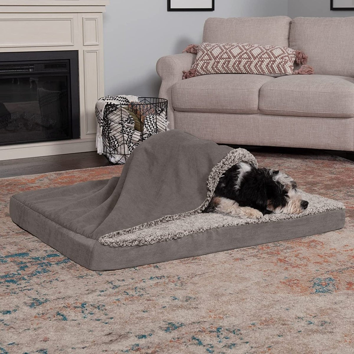 Lit pour Chien avec Matelas Orthopédique - CJGY204776501AZ - Lits - Chienalafolie