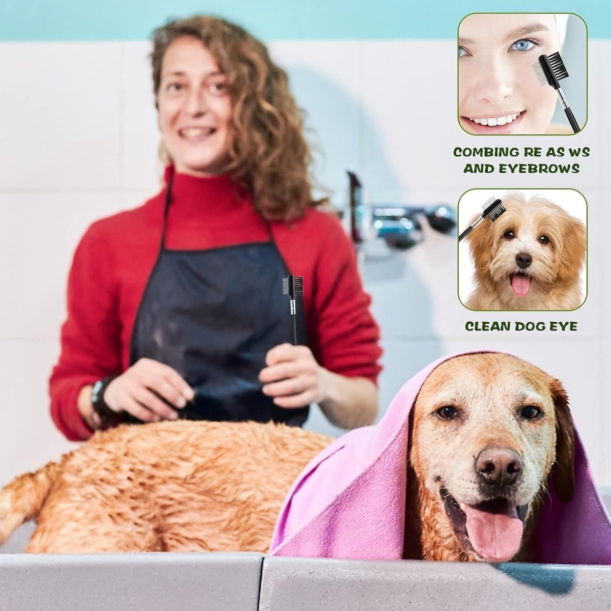 Peigne Anti - Tâches de Larmes pour Chiens - CJGY208223901AZ - Peignes et brosses - Chienalafolie