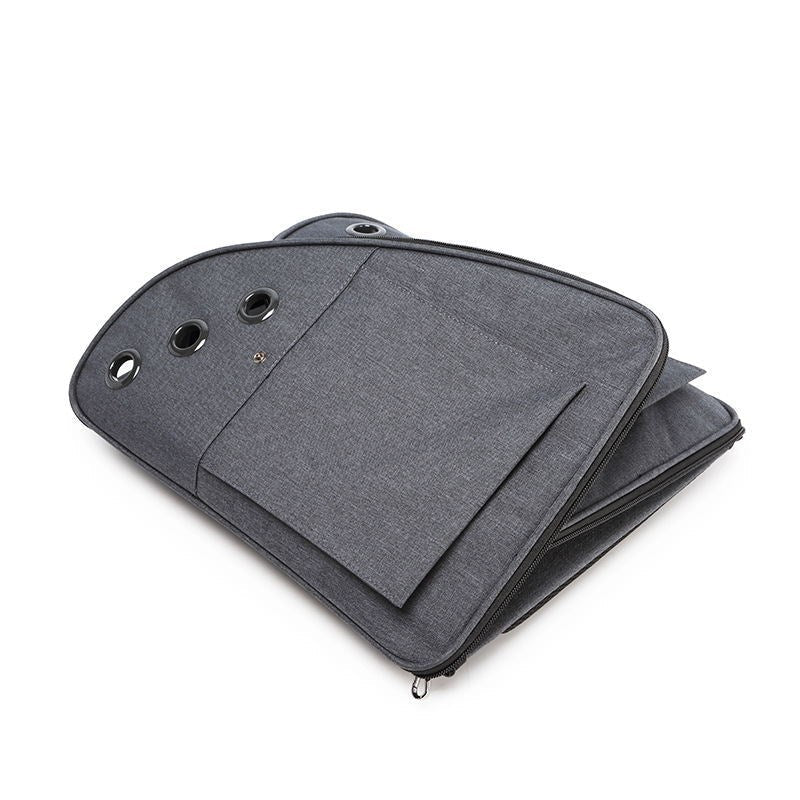 Sac à Dos Portable pour Animaux de Compagnie - CJJJCWGY02775 - Dark - grey - Sacs de transport - Chienalafolie