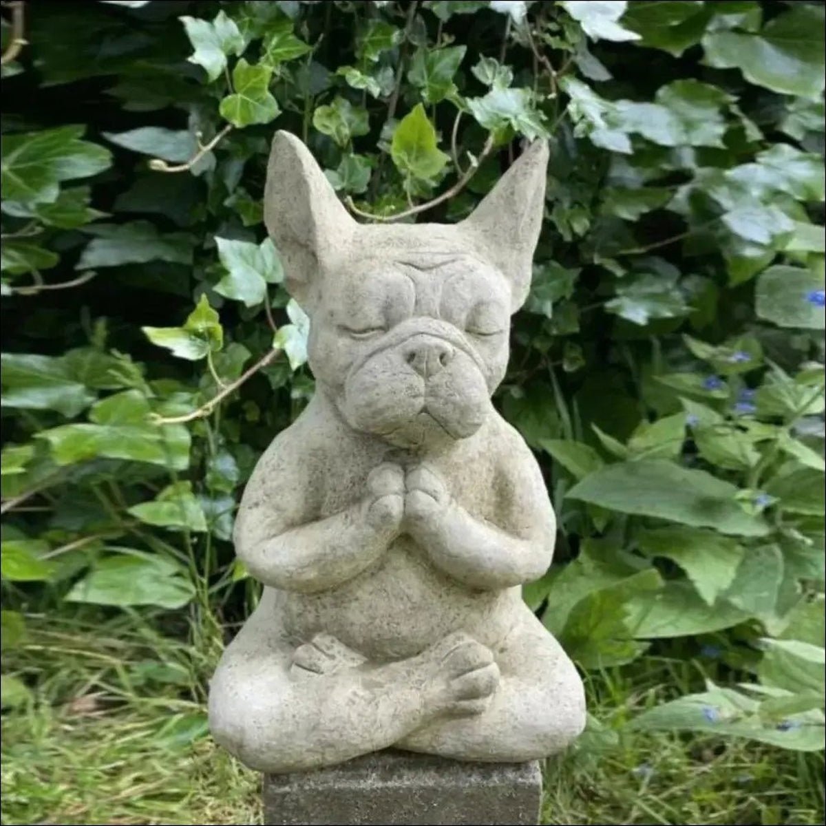 Statue Méditative De Bouledogue En Résine - CJJT122353701AZ - Décorations - Chienalafolie