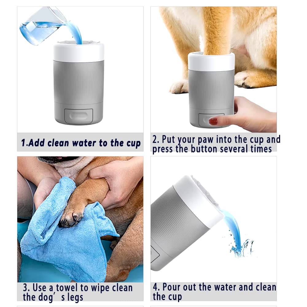 Tasse de Lavage Automatique pour Pattes de Chien - CJGY182091201AZ - Lave - pattes - Chienalafolie